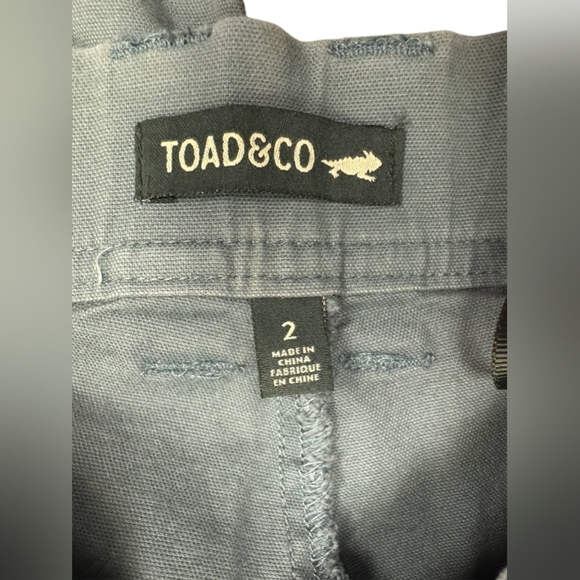 Toad&Co Cargo Pants Earthworks Ankle Pant Grey Size 2 EUC - Picture 8 of 9